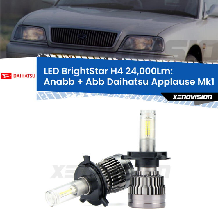 <strong>Kit Anabbaglianti LED per Daihatsu Applause</strong> Mk1 1989 - 1997</strong>: 24.000Lumen, canbus, fatti per durare. Qualità Massima Garantita.