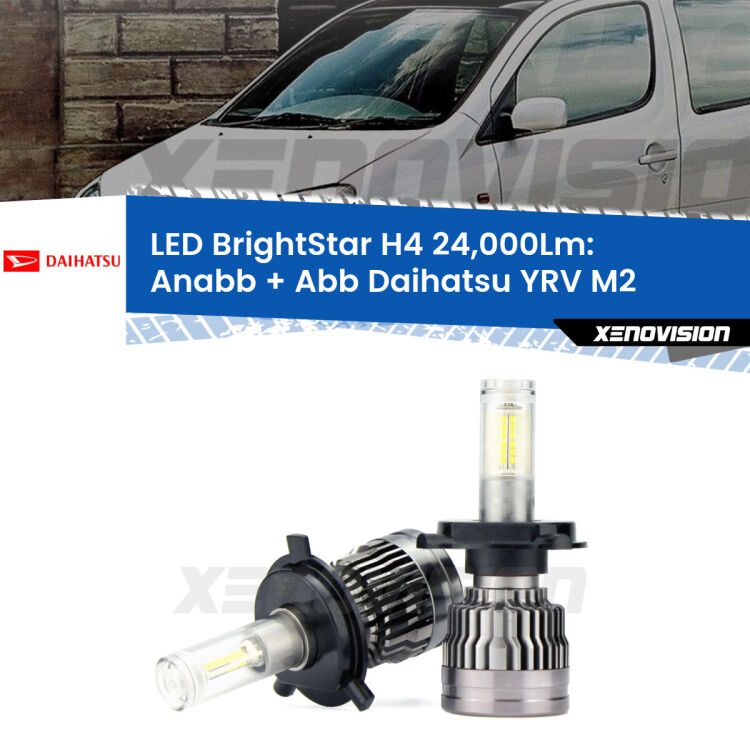<strong>Kit Anabbaglianti LED per Daihatsu YRV</strong> M2 2000 - 2005</strong>: 24.000Lumen, canbus, fatti per durare. Qualità Massima Garantita.