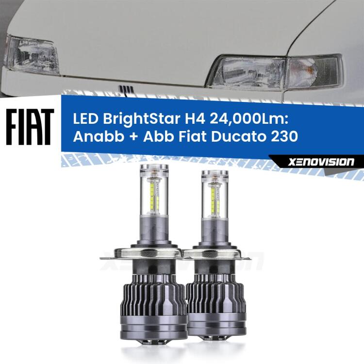 <strong>Kit Anabbaglianti LED per Fiat Ducato</strong> 230 1994 - 2002</strong>: 24.000Lumen, canbus, fatti per durare. Qualità Massima Garantita.