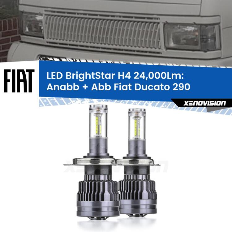 <strong>Kit Anabbaglianti LED per Fiat Ducato</strong> 290 1989 - 1994</strong>: 24.000Lumen, canbus, fatti per durare. Qualità Massima Garantita.