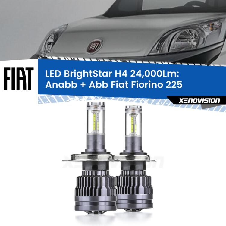 <strong>Kit Anabbaglianti LED per Fiat Fiorino</strong> 225 2008 - 2021</strong>: 24.000Lumen, canbus, fatti per durare. Qualità Massima Garantita.