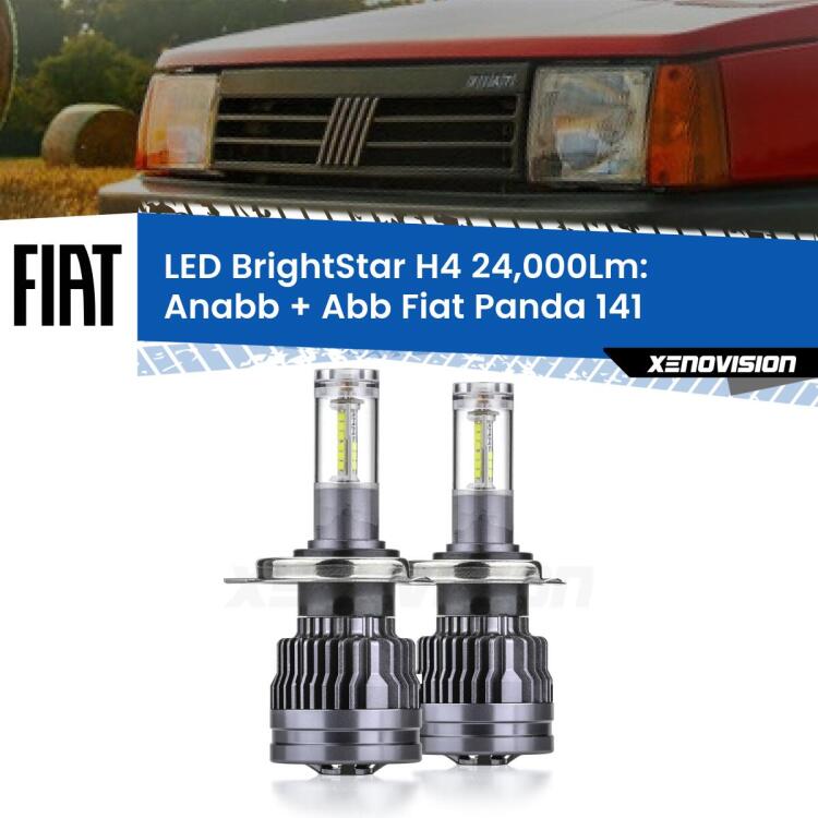 <strong>Kit Anabbaglianti LED per Fiat Panda</strong> 141 1982 - 2004</strong>: 24.000Lumen, canbus, fatti per durare. Qualità Massima Garantita.