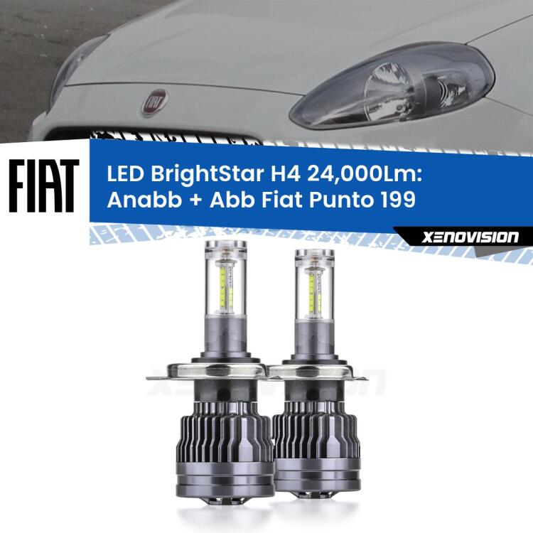 <strong>Kit Anabbaglianti LED per Fiat Punto</strong> 199 2012 - 2018</strong>: 24.000Lumen, canbus, fatti per durare. Qualità Massima Garantita.
