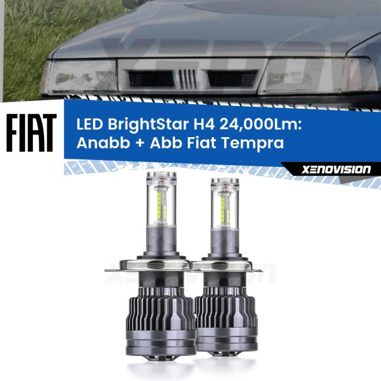 <strong>Kit Anabbaglianti LED per Fiat Tempra</strong>  1990 - 1996</strong>: 24.000Lumen, canbus, fatti per durare. Qualità Massima Garantita.
