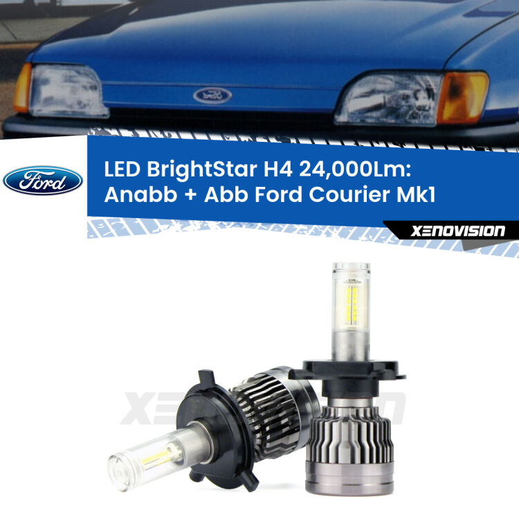 <strong>Kit Anabbaglianti LED per Ford Courier</strong> Mk1 1991 - 1995</strong>: 24.000Lumen, canbus, fatti per durare. Qualità Massima Garantita.