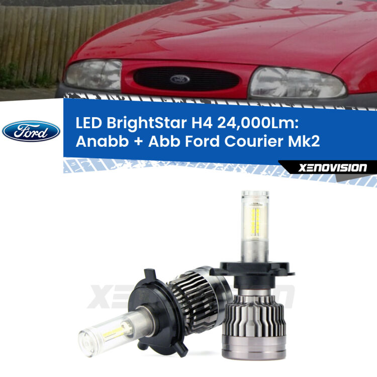 <strong>Kit Anabbaglianti LED per Ford Courier</strong> Mk2 2000 - 2003</strong>: 24.000Lumen, canbus, fatti per durare. Qualità Massima Garantita.