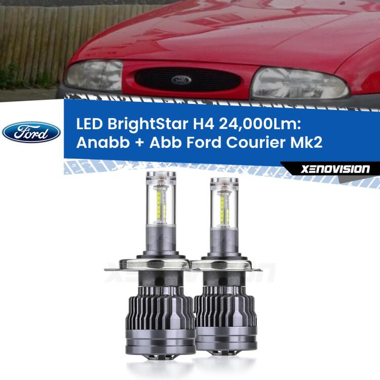 <strong>Kit Anabbaglianti LED per Ford Courier</strong> Mk2 2000 - 2003</strong>: 24.000Lumen, canbus, fatti per durare. Qualità Massima Garantita.