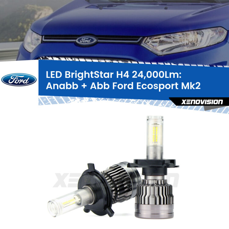 <strong>Kit Anabbaglianti LED per Ford Ecosport</strong> Mk2 1ª serie</strong>: 24.000Lumen, canbus, fatti per durare. Qualità Massima Garantita.