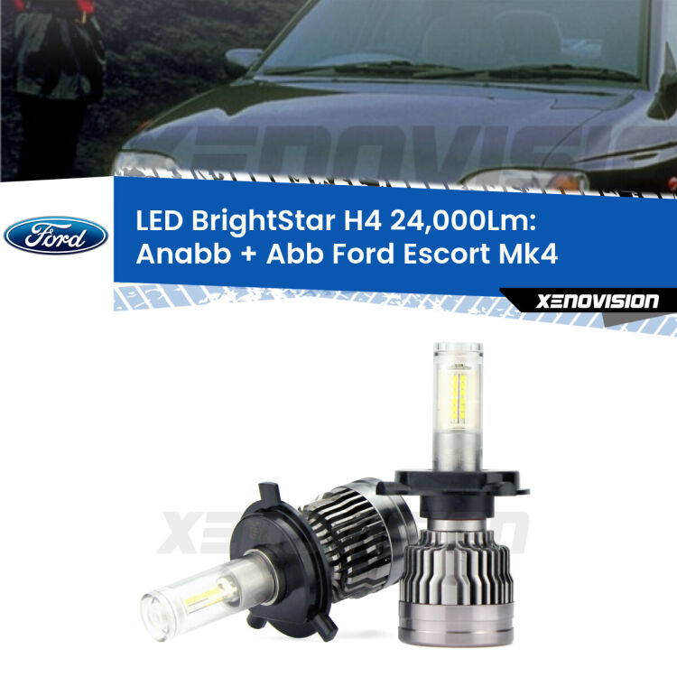 <strong>Kit Anabbaglianti LED per Ford Escort</strong> Mk4 1990 - 2000</strong>: 24.000Lumen, canbus, fatti per durare. Qualità Massima Garantita.