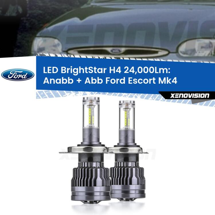 <strong>Kit Anabbaglianti LED per Ford Escort</strong> Mk4 1990 - 2000</strong>: 24.000Lumen, canbus, fatti per durare. Qualità Massima Garantita.