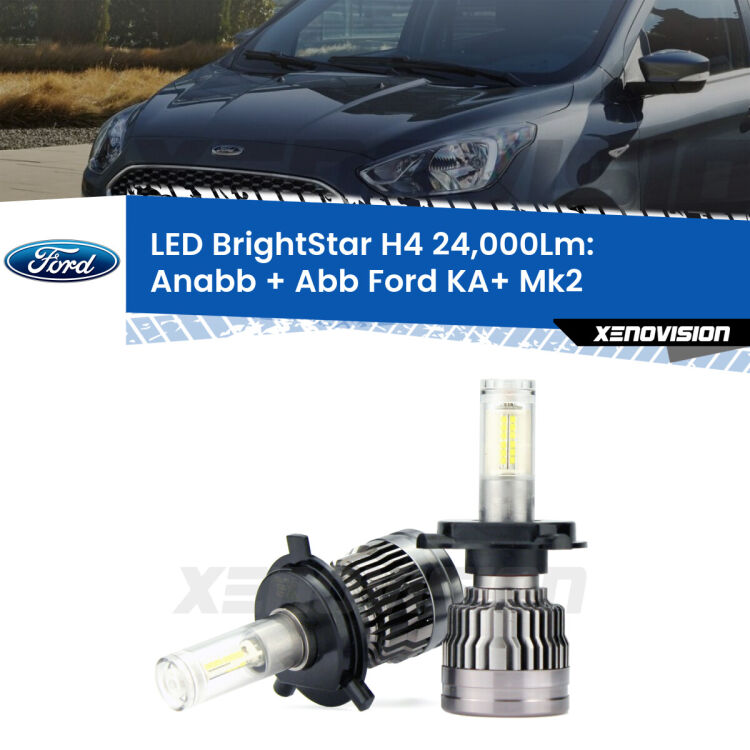 <strong>Kit Anabbaglianti LED per Ford KA+</strong> Mk2 2008 - 2013</strong>: 24.000Lumen, canbus, fatti per durare. Qualità Massima Garantita.