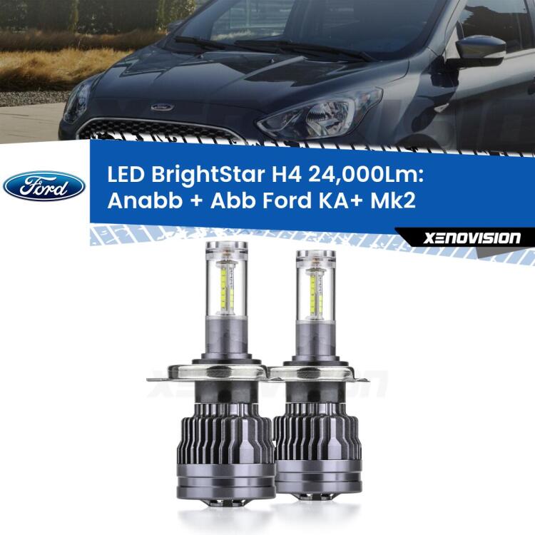 <strong>Kit Anabbaglianti LED per Ford KA+</strong> Mk2 2008 - 2013</strong>: 24.000Lumen, canbus, fatti per durare. Qualità Massima Garantita.