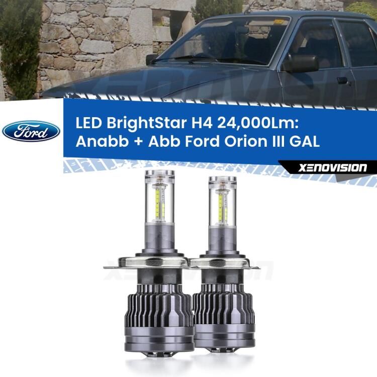 <strong>Kit Anabbaglianti LED per Ford Orion III</strong> GAL 1990 - 1993</strong>: 24.000Lumen, canbus, fatti per durare. Qualità Massima Garantita.