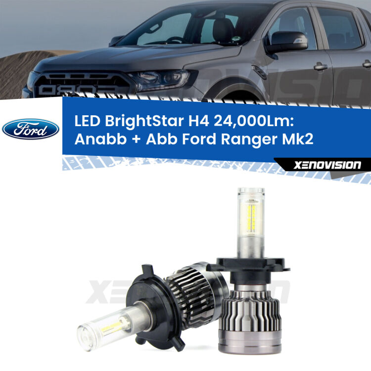 <strong>Kit Anabbaglianti LED per Ford Ranger</strong> Mk2 2006 - 2012</strong>: 24.000Lumen, canbus, fatti per durare. Qualità Massima Garantita.
