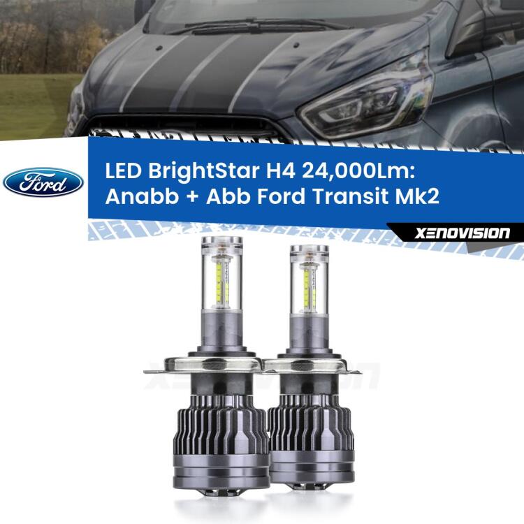 <strong>Kit Anabbaglianti LED per Ford Transit</strong> Mk2 1994 - 2000</strong>: 24.000Lumen, canbus, fatti per durare. Qualità Massima Garantita.