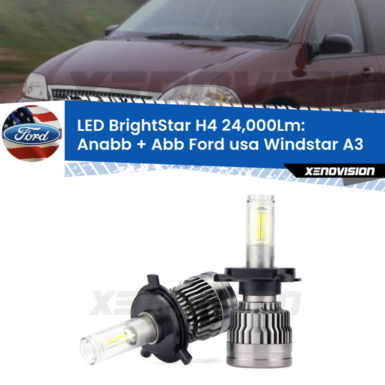 <strong>Kit Anabbaglianti LED per Ford usa Windstar</strong> A3 1995 - 2000</strong>: 24.000Lumen, canbus, fatti per durare. Qualità Massima Garantita.