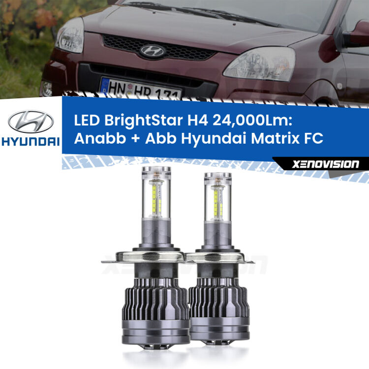 <strong>Kit Anabbaglianti LED per Hyundai Matrix</strong> FC 2001 - 2010</strong>: 24.000Lumen, canbus, fatti per durare. Qualità Massima Garantita.