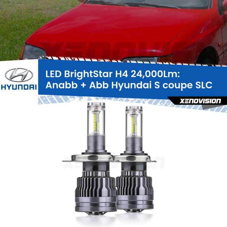 <strong>Kit Anabbaglianti LED per Hyundai S coupe</strong> SLC 1990 - 1996</strong>: 24.000Lumen, canbus, fatti per durare. Qualità Massima Garantita.