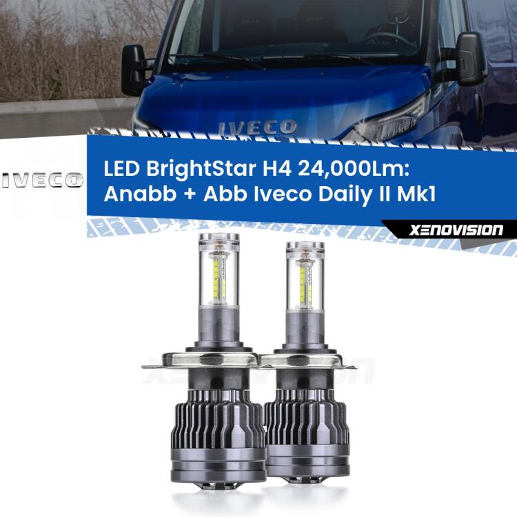 <strong>Kit Anabbaglianti LED per Iveco Daily II</strong> Mk1 1999 - 2006</strong>: 24.000Lumen, canbus, fatti per durare. Qualità Massima Garantita.