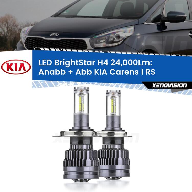 <strong>Kit Anabbaglianti LED per KIA Carens I</strong> RS 1999 - 2005</strong>: 24.000Lumen, canbus, fatti per durare. Qualità Massima Garantita.