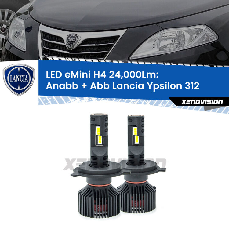 <strong>Kit Anabbaglianti LED per Lancia Ypsilon</strong> 312 2011 in poi</strong>: 24.000Lumen, canbus, super compatti. Qualità Massima Garantita.