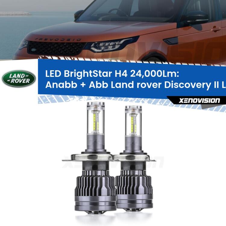 <strong>Kit Anabbaglianti LED per Land rover Discovery II</strong> L318 prima serie</strong>: 24.000Lumen, canbus, fatti per durare. Qualità Massima Garantita.