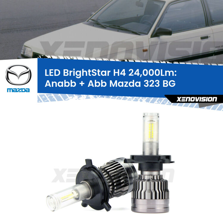 <strong>Kit Anabbaglianti LED per Mazda 323</strong> BG 1989 - 1994</strong>: 24.000Lumen, canbus, fatti per durare. Qualità Massima Garantita.