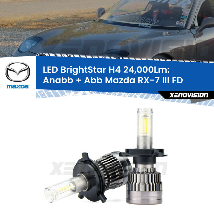 <strong>Kit Anabbaglianti LED per Mazda RX-7 III</strong> FD 1992 - 2002</strong>: 24.000Lumen, canbus, fatti per durare. Qualità Massima Garantita.