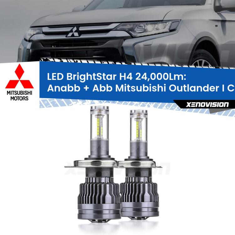 <strong>Kit Anabbaglianti LED per Mitsubishi Outlander I</strong> CU a parabola singola</strong>: 24.000Lumen, canbus, fatti per durare. Qualità Massima Garantita.