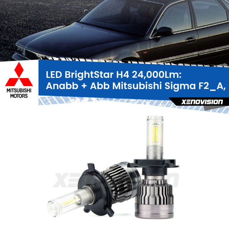 <strong>Kit Anabbaglianti LED per Mitsubishi Sigma</strong> F2_A, F1_A 1990 - 1996</strong>: 24.000Lumen, canbus, fatti per durare. Qualità Massima Garantita.