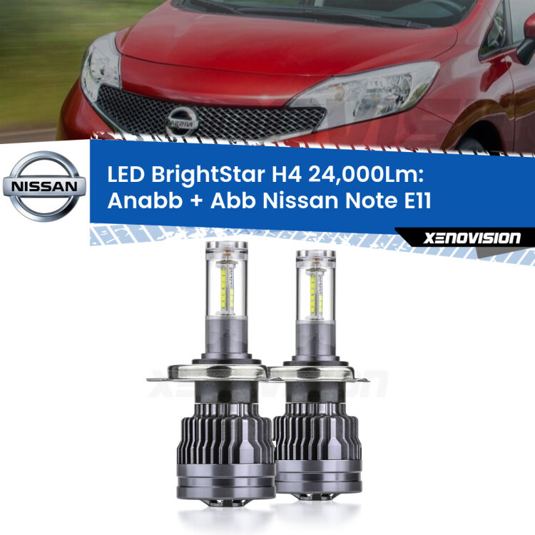 <strong>Kit Anabbaglianti LED per Nissan Note</strong> E11 2006 - 2013</strong>: 24.000Lumen, canbus, fatti per durare. Qualità Massima Garantita.