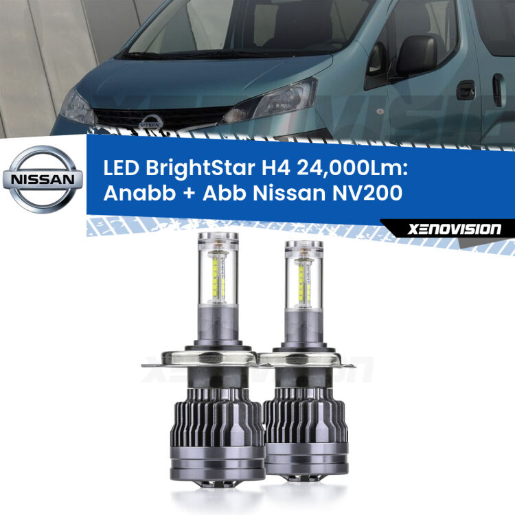 <strong>Kit Anabbaglianti LED per Nissan NV200</strong>  2010 - 2019</strong>: 24.000Lumen, canbus, fatti per durare. Qualità Massima Garantita.