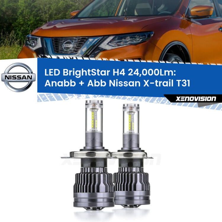 <strong>Kit Anabbaglianti LED per Nissan X-trail</strong> T31 2007 - 2014</strong>: 24.000Lumen, canbus, fatti per durare. Qualità Massima Garantita.