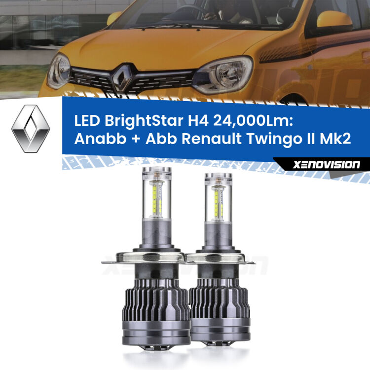<strong>Kit Anabbaglianti LED per Renault Twingo II</strong> Mk2 2007 - 2013</strong>: 24.000Lumen, canbus, fatti per durare. Qualità Massima Garantita.