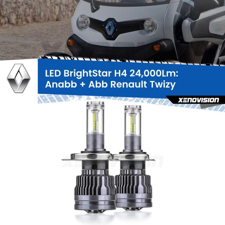 <strong>Kit Anabbaglianti LED per Renault Twizy</strong>  2012 in poi</strong>: 24.000Lumen, canbus, fatti per durare. Qualità Massima Garantita.