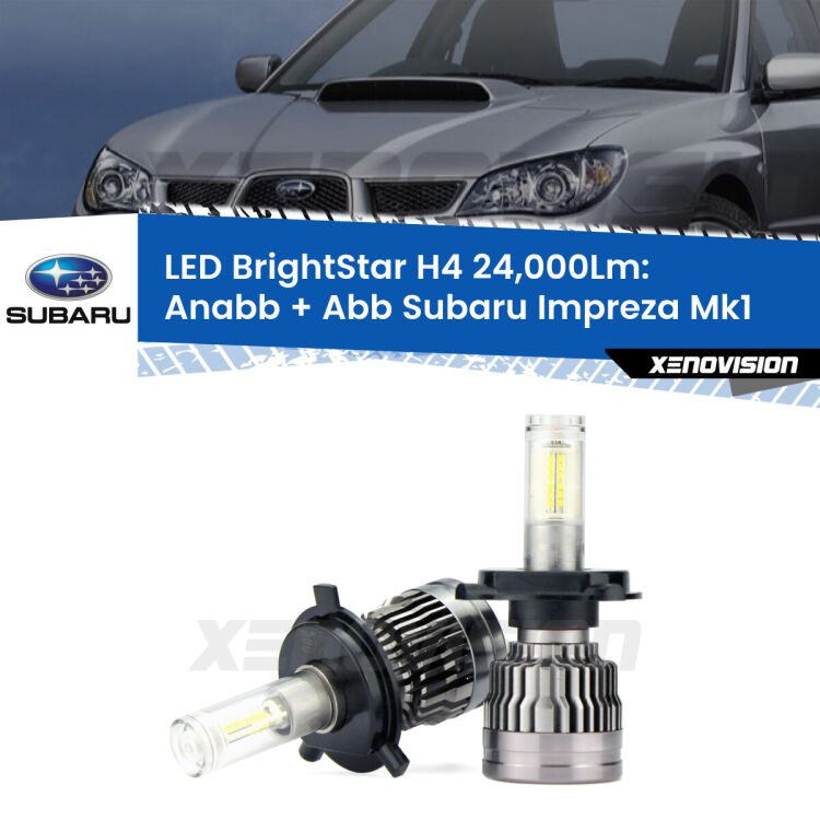 <strong>Kit Anabbaglianti LED per Subaru Impreza</strong> Mk1 1992 - 2000</strong>: 24.000Lumen, canbus, fatti per durare. Qualità Massima Garantita.