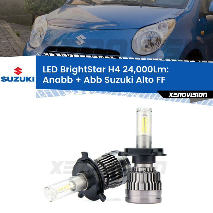 <strong>Kit Anabbaglianti LED per Suzuki Alto</strong> FF 2002 - 2008</strong>: 24.000Lumen, canbus, fatti per durare. Qualità Massima Garantita.