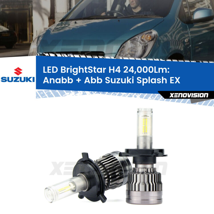 <strong>Kit Anabbaglianti LED per Suzuki Splash</strong> EX 2008 in poi</strong>: 24.000Lumen, canbus, fatti per durare. Qualità Massima Garantita.