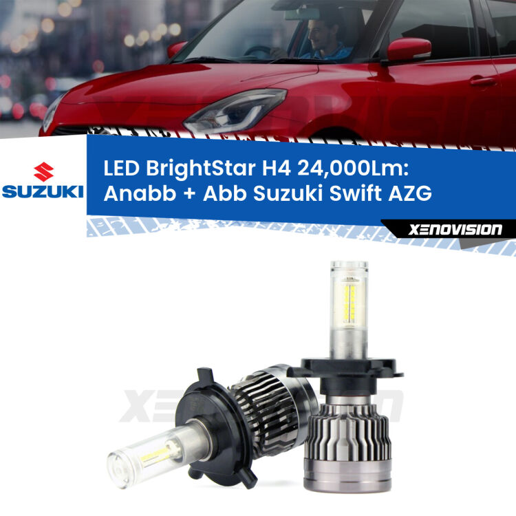 <strong>Kit Anabbaglianti LED per Suzuki Swift</strong> AZG 2010 - 2016</strong>: 24.000Lumen, canbus, fatti per durare. Qualità Massima Garantita.