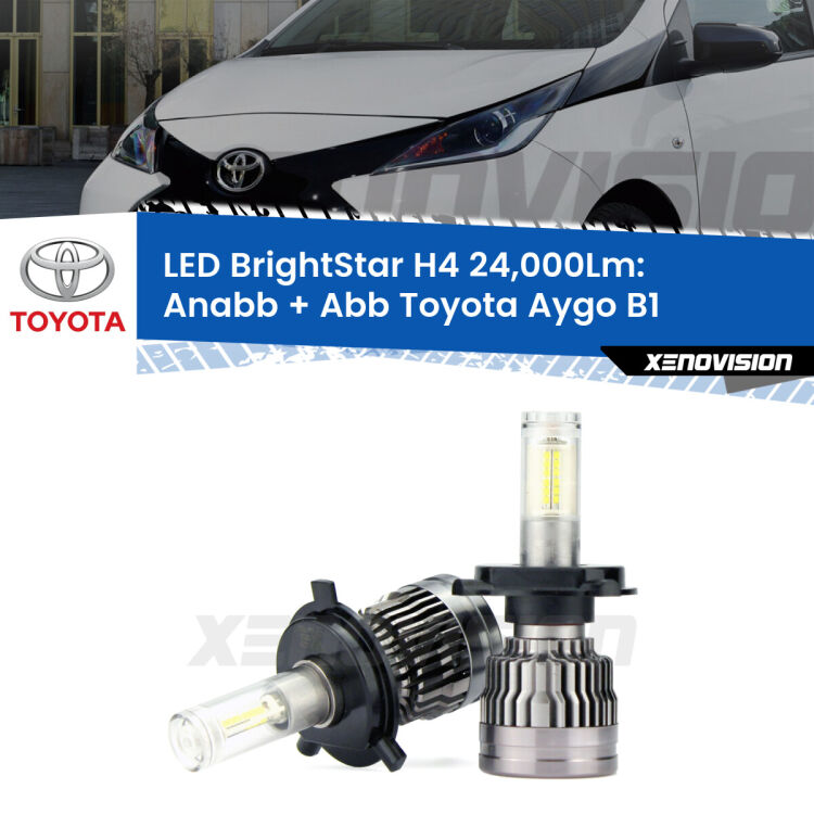 <strong>Kit Anabbaglianti LED per Toyota Aygo</strong> B1 2005 - 2014</strong>: 24.000Lumen, canbus, fatti per durare. Qualità Massima Garantita.