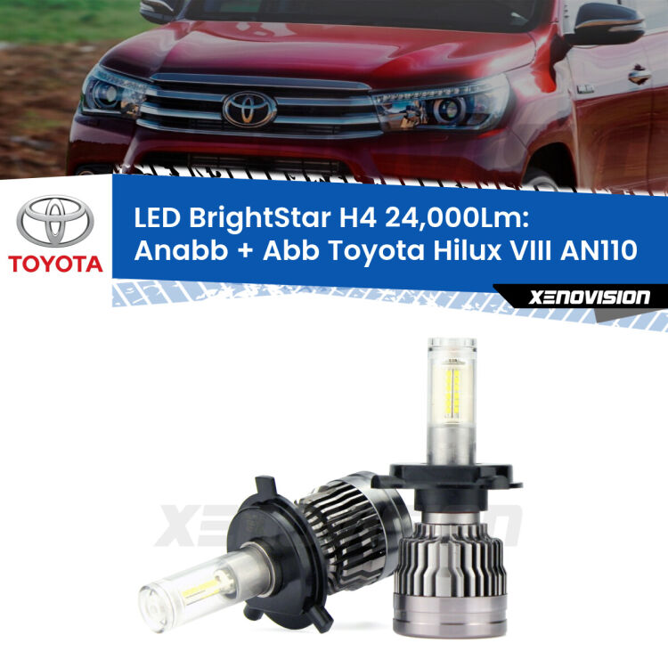 <strong>Kit Anabbaglianti LED per Toyota Hilux VIII</strong> AN110 2015 in poi</strong>: 24.000Lumen, canbus, fatti per durare. Qualità Massima Garantita.