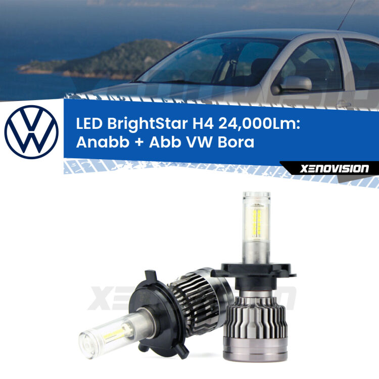<strong>Kit Anabbaglianti LED per VW Bora</strong>  1999 - 2006</strong>: 24.000Lumen, canbus, fatti per durare. Qualità Massima Garantita.
