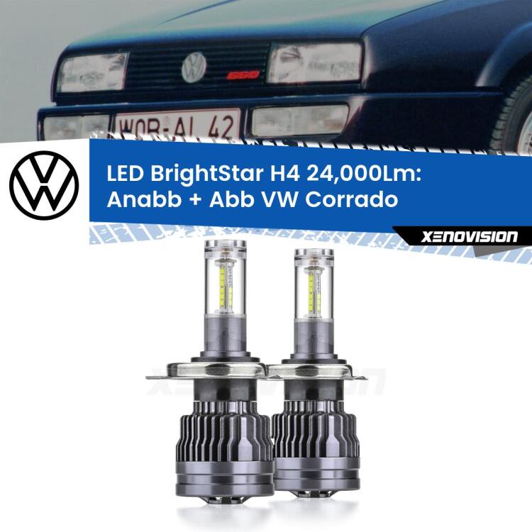 <strong>Kit Anabbaglianti LED per VW Corrado</strong>  1988 - 1995</strong>: 24.000Lumen, canbus, fatti per durare. Qualità Massima Garantita.