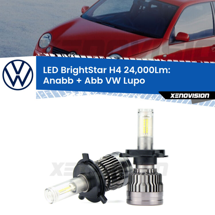 <strong>Kit Anabbaglianti LED per VW Lupo</strong>  1998 - 2005</strong>: 24.000Lumen, canbus, fatti per durare. Qualità Massima Garantita.