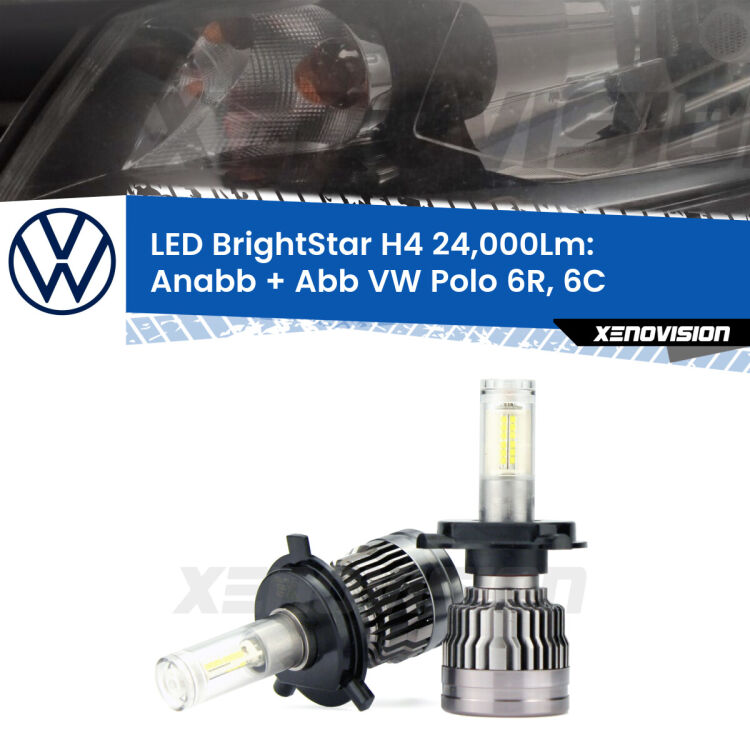 <strong>Kit Anabbaglianti LED per VW Polo</strong> 6R, 6C 6R monolampada</strong>: 24.000Lumen, canbus, fatti per durare. Qualità Massima Garantita.