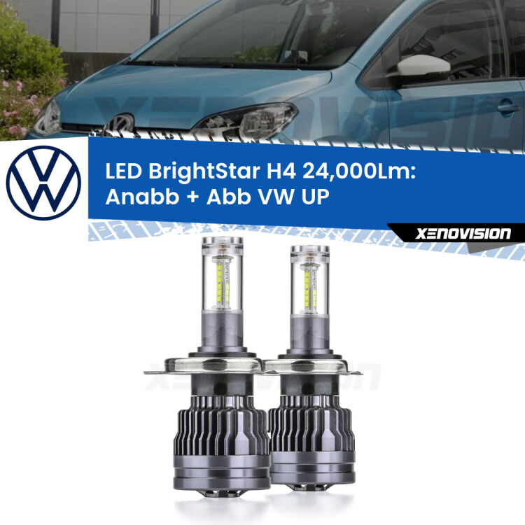 <strong>Kit Anabbaglianti LED per VW UP</strong>  2011 in poi</strong>: 24.000Lumen, canbus, fatti per durare. Qualità Massima Garantita.