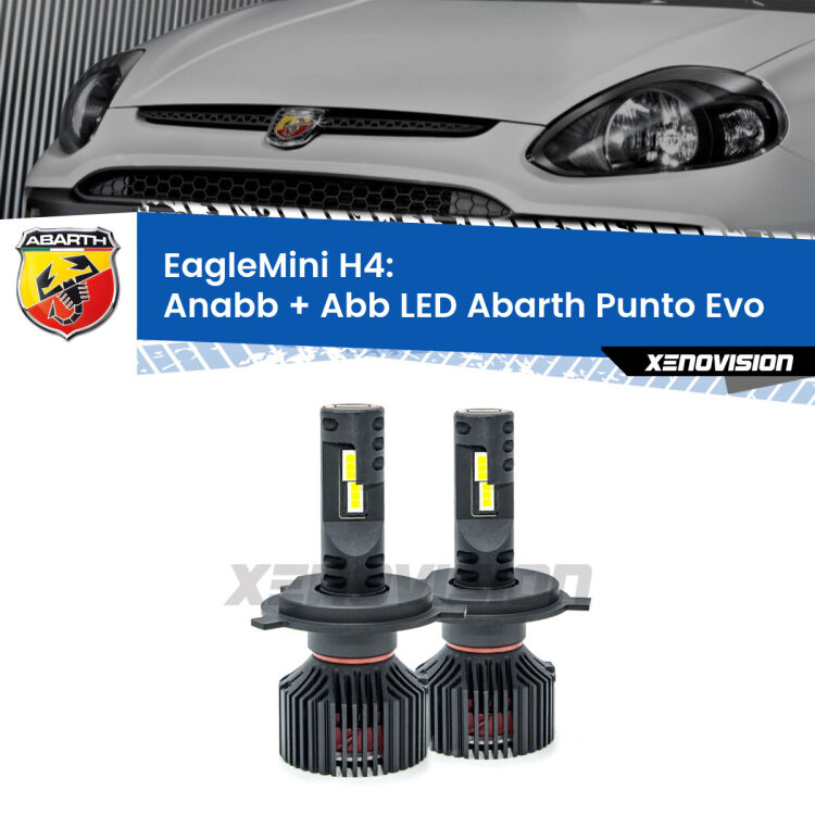 0 Anabbaglianti LED H4 24,000Lumen per Abarth Punto Evo 2010 - 2014 <strong>Kit Anabbaglianti LED Abarth Punto Evo 2010 - 2014</strong>: incredibilmente luminosi, canbus, super compatti. Qualità Massima Garantita.