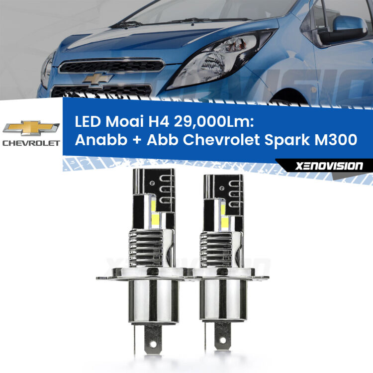 <strong>Kit Anabbaglianti LED per Chevrolet Spark</strong> M300 2009 - 2016</strong>: 29.000Lumen, canbus, fatti per durare. Qualità Massima Garantita.