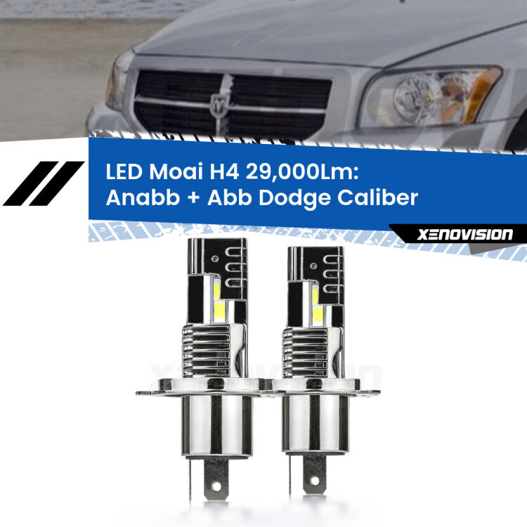0 Anabbaglianti LED H4 29,000Lm per Dodge Caliber 2006 - 2011 <strong>Kit Anabbaglianti LED per Dodge Caliber</strong> 2006 - 2011</strong>: 29.000Lumen, canbus, fatti per durare. Qualità Massima Garantita.