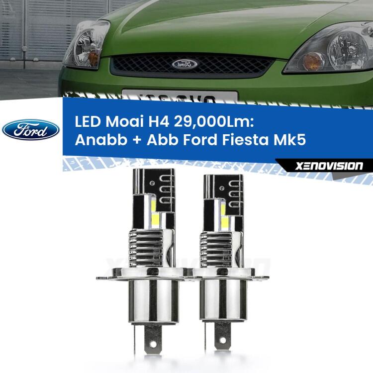 <strong>Kit Anabbaglianti LED per Ford Fiesta</strong> Mk5 2002 - 2008</strong>: 29.000Lumen, canbus, fatti per durare. Qualità Massima Garantita.